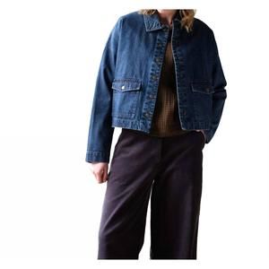 NEW BIBICO maya relaxed jacket in heavy denim